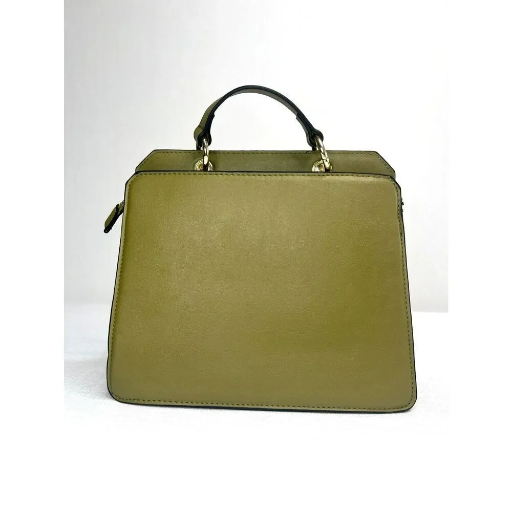 Steve Madden Bevelyn Crossbody Satchel (MT Olive) Nice Fall Color